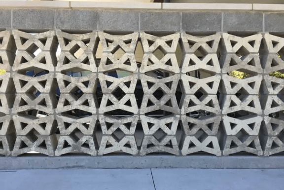 Decorative block wall masonry Norfolk & Middlesex County Massachusetts