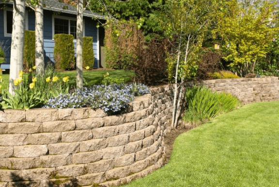 reinforced earth retaining wall